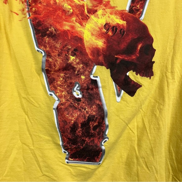 Vlone x Juice Wrld Men’s Size M Legends Never Die Yellow Inferno T Shirt - Picture 11 of 12